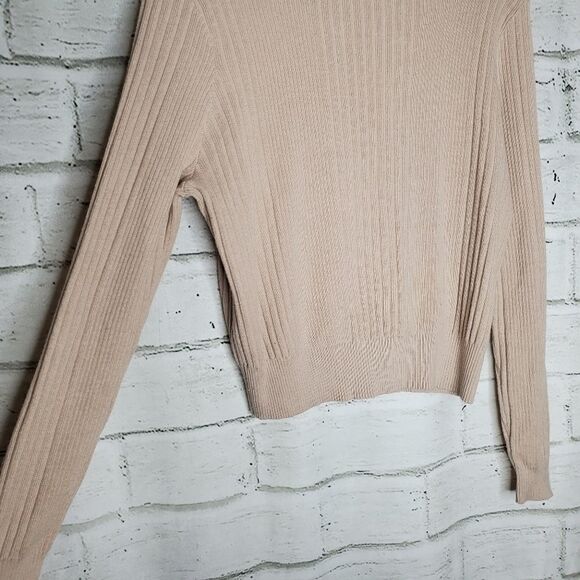 Asos ribbed turtleneck sweater blush size 10 - Picture 5 of 8